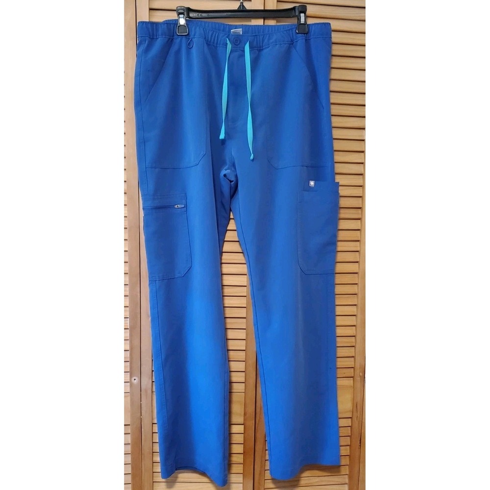 Figs Technical Collection XL Blue Scrubs Pants Tm 3001